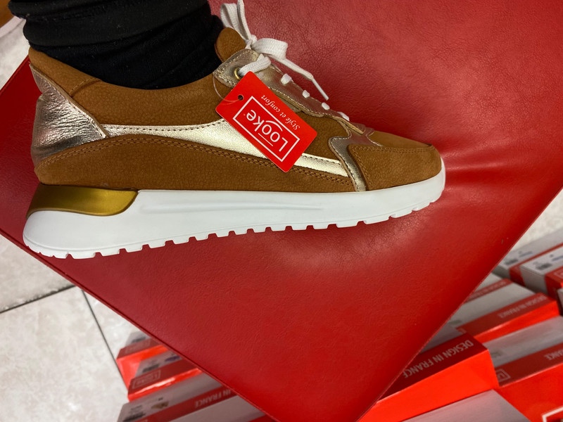 Looke Francie tenisky hnede zlate bile nove 39