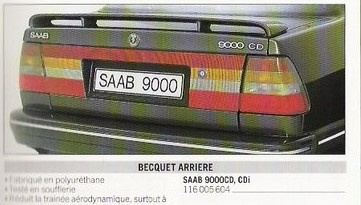 Koupím zadní spojler na SAAB 9000 CD