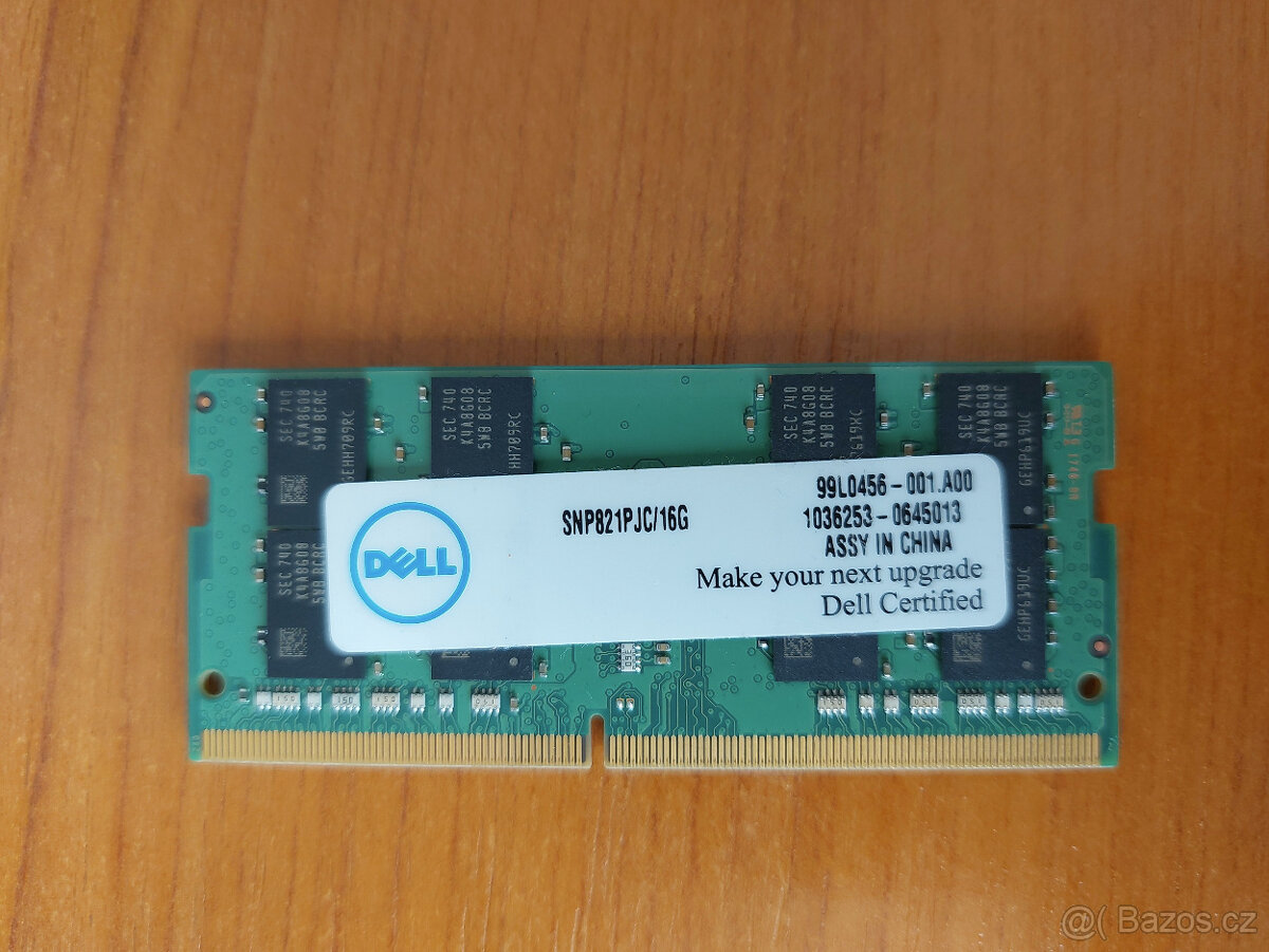 Operační paměť, RAM - 1x16GB, PC4-2400T