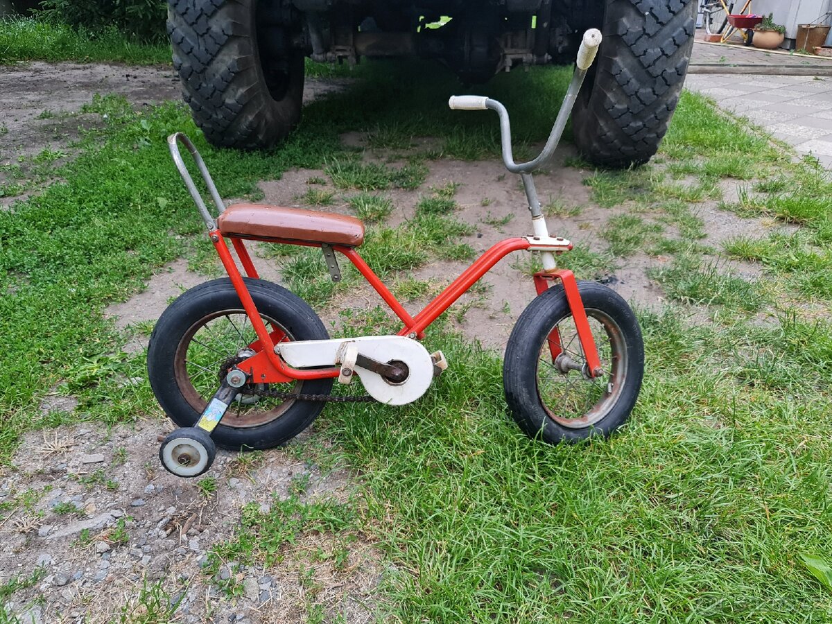 Dětské retro kolo Bkesk, přídavná kolečka