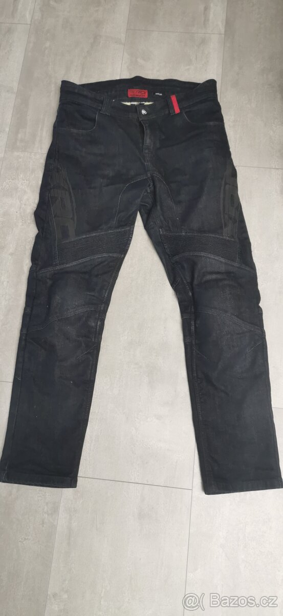 Moto kalhoty jeans pánské
