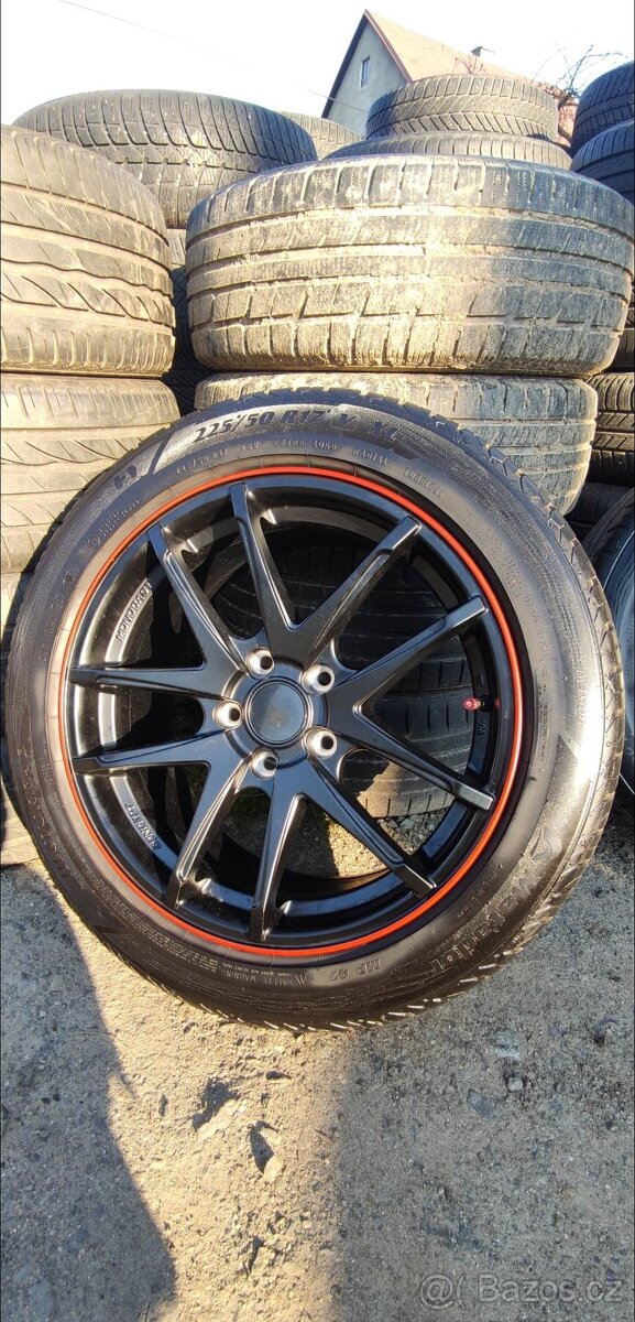 Kola Inter action 5x112 R17 a pneumatiky 225/50 R17