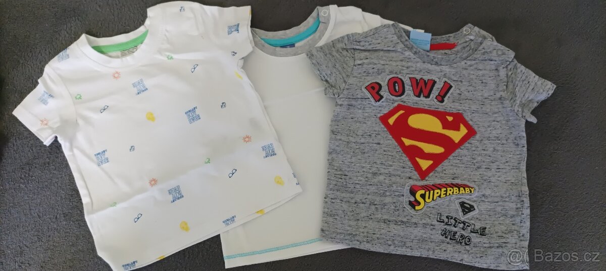 Set triček vel. 74/80