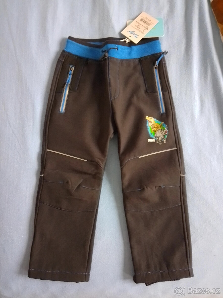 Chlapecké softshellové kalhoty, zateplené - KUGO, 104, nové