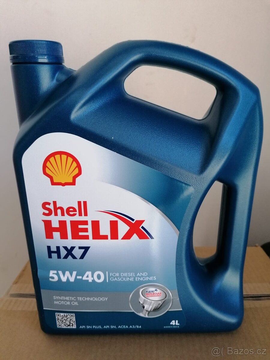 Motorový olej Shell Helix HX7 5W-40 4L