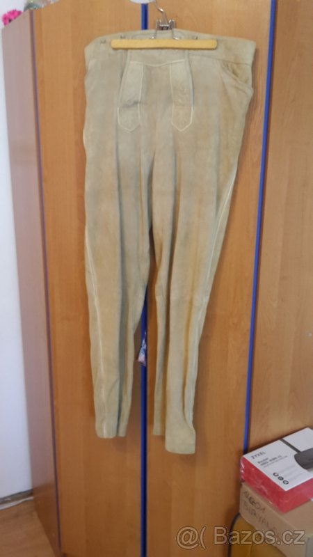 Prodám německé kožené kalhoty s padacím mostem
