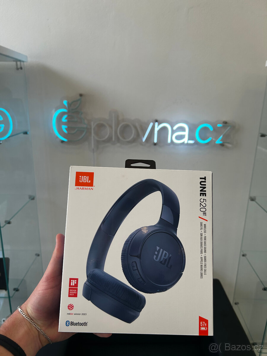 JBL TUNE 520 - BT sluchátka (Doklad / 2 roky)
