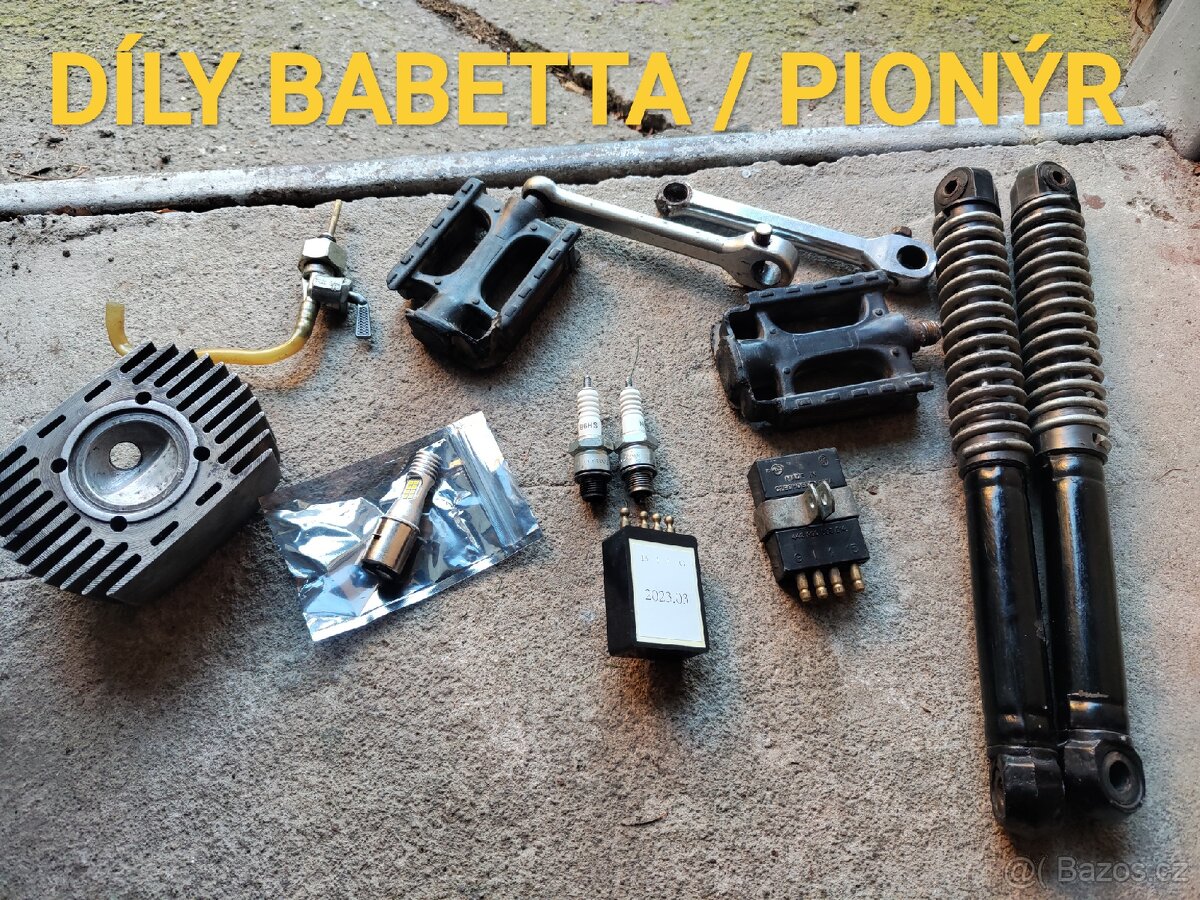 Díly Babetta 210, Jawa Pionýr
