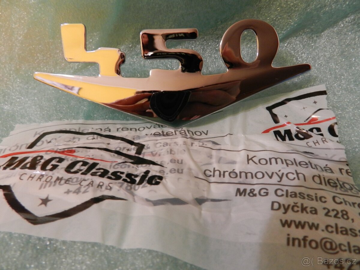 Znak 450 na přední kapotu škoda 450