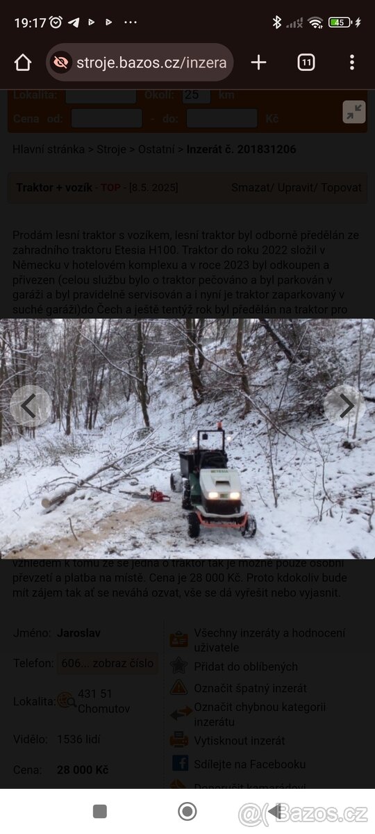 Traktor + vozík