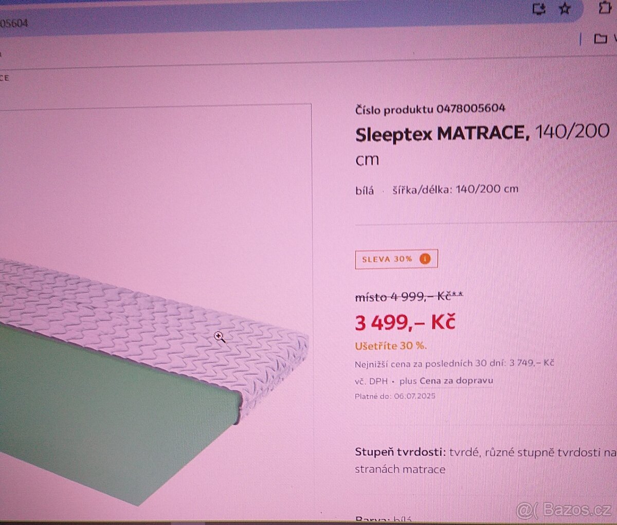 Matrace 140x200