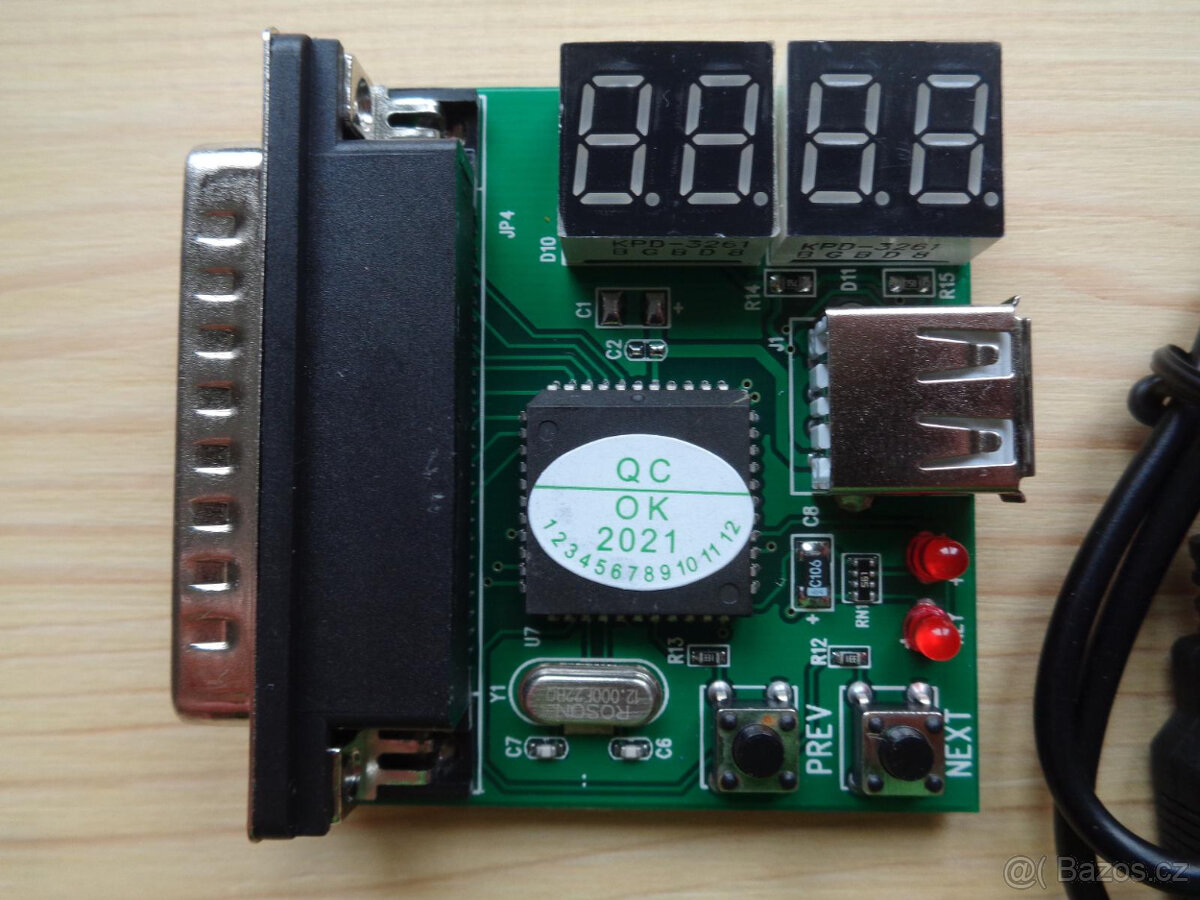 Diagnostická karta pro nové, historické notebooky, PC, sevis