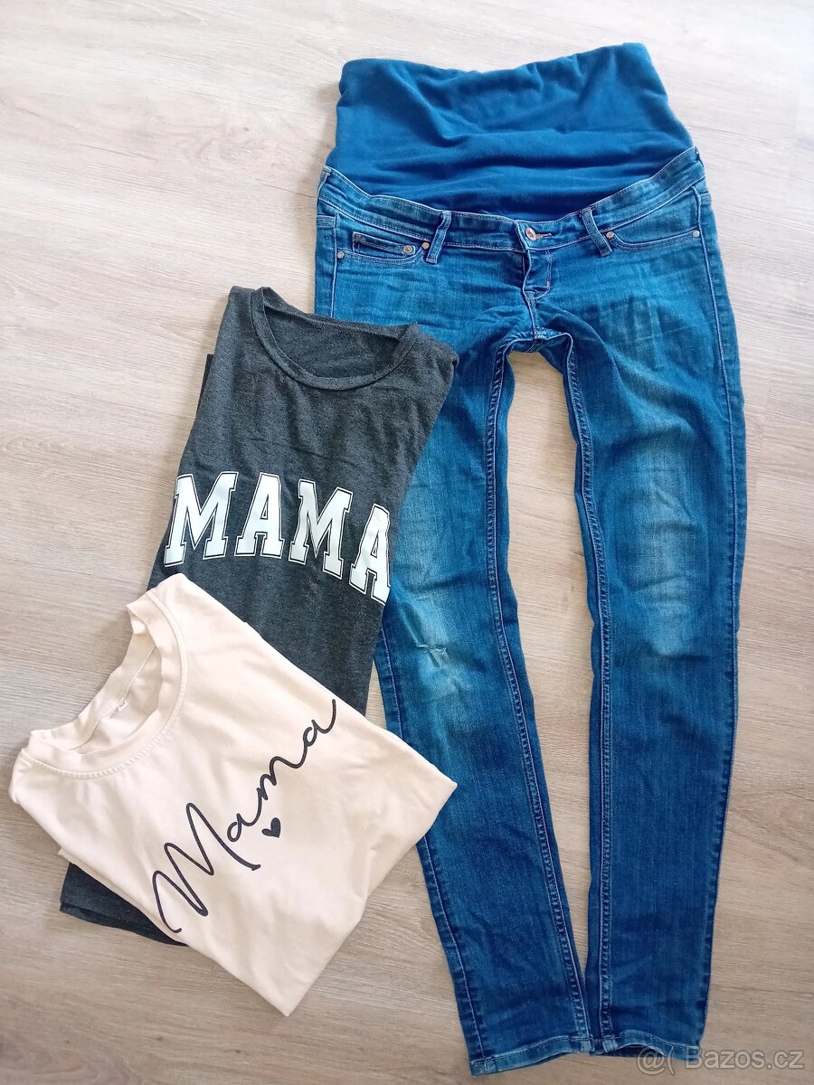 Těhotenské džíny H&M