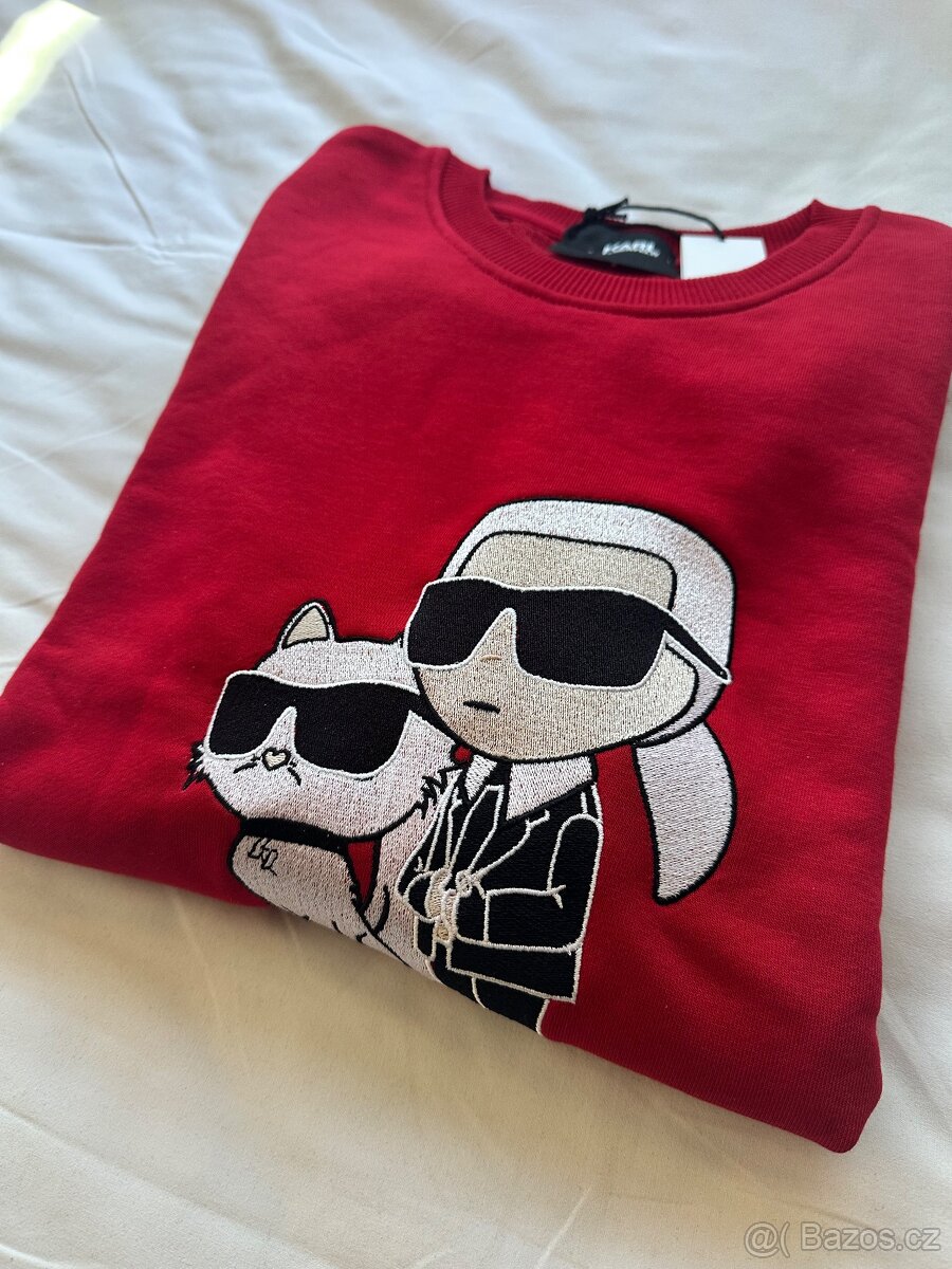 Karl Lagerfeld woman red sweatshirt