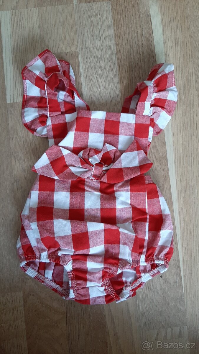 Bavlněný dívčí komplet/ overal, vel. 90