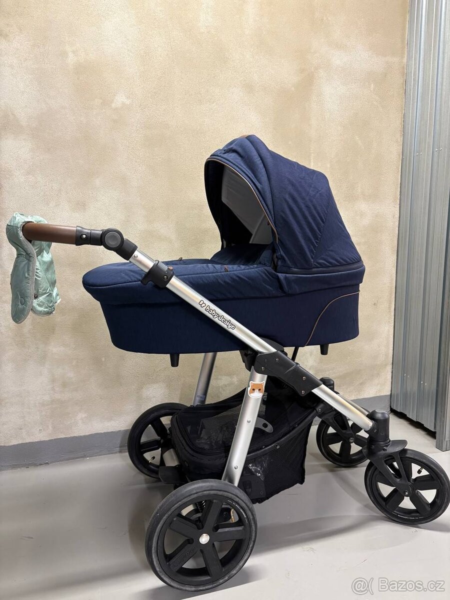 Kočárek Baby Design s hlubokou korbou a sportovní sedač
