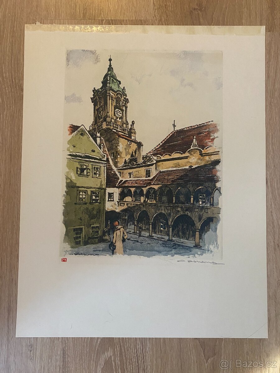 Prodám originál litografii od malíře Röhlinga,