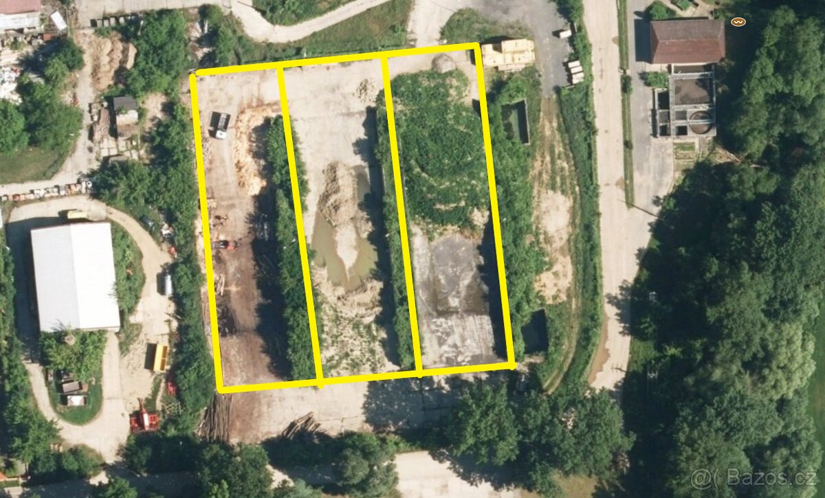 Pronájem zpevněné skladovací plochy,Boršice