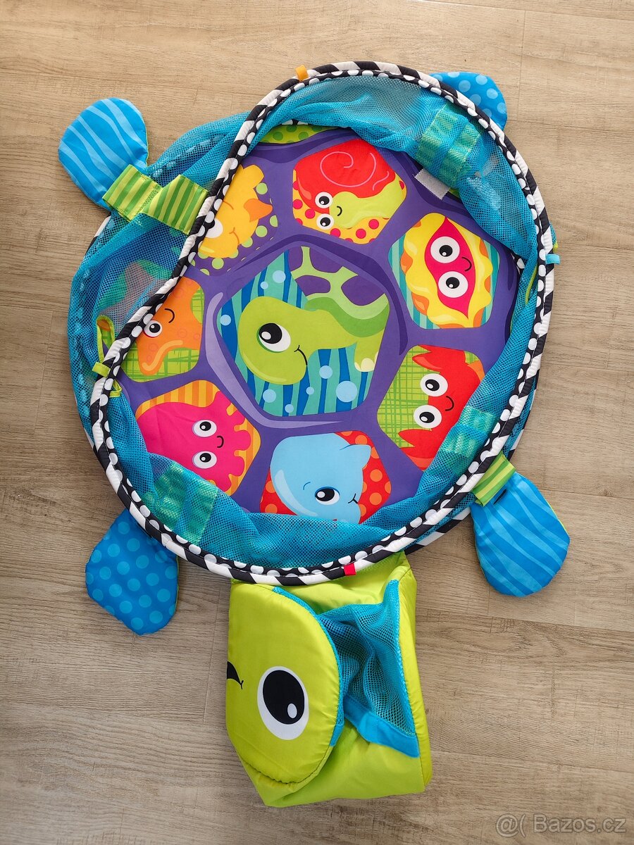 Hrací deka 3v1 ve tvaru želvy
