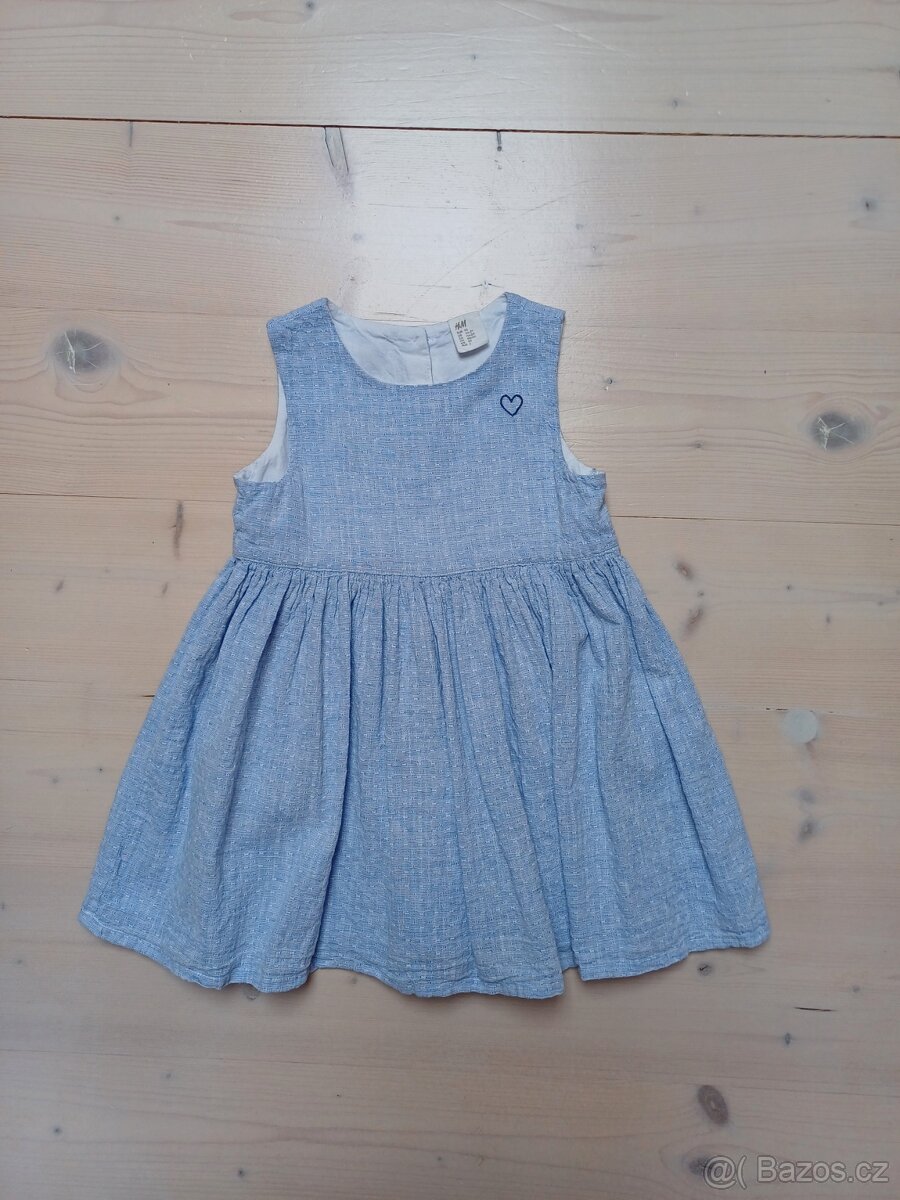 Modré šaty vel 92