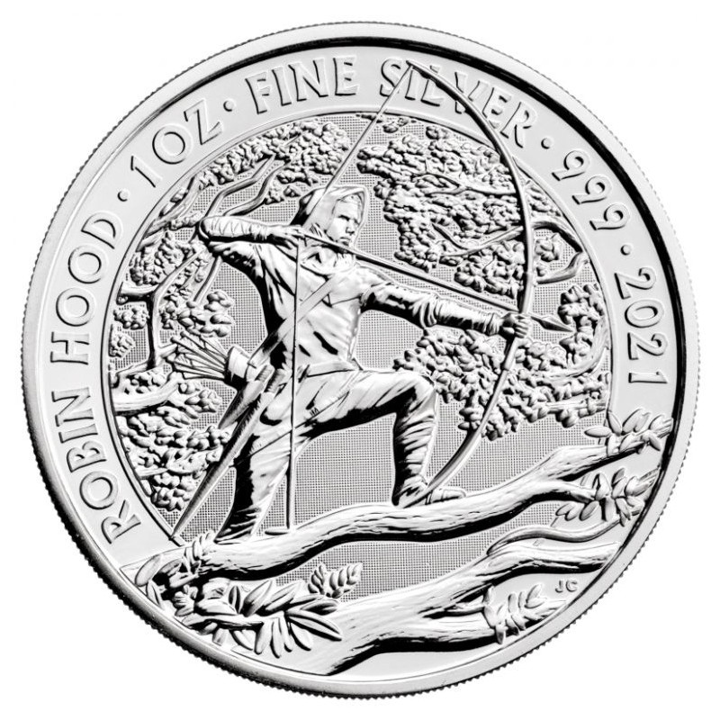 1 oz stříbrná mince Mýty a legendy Robin Hood 2021