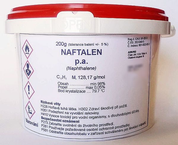 Naftalín - naftalén; balení 200g