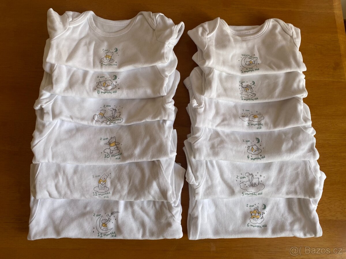 Unisexová body 1-12 měsíců