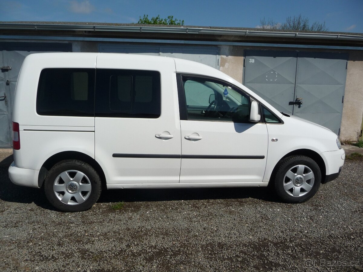 VW CADDY 2.0i benz + CNG, orig. tovární výroba