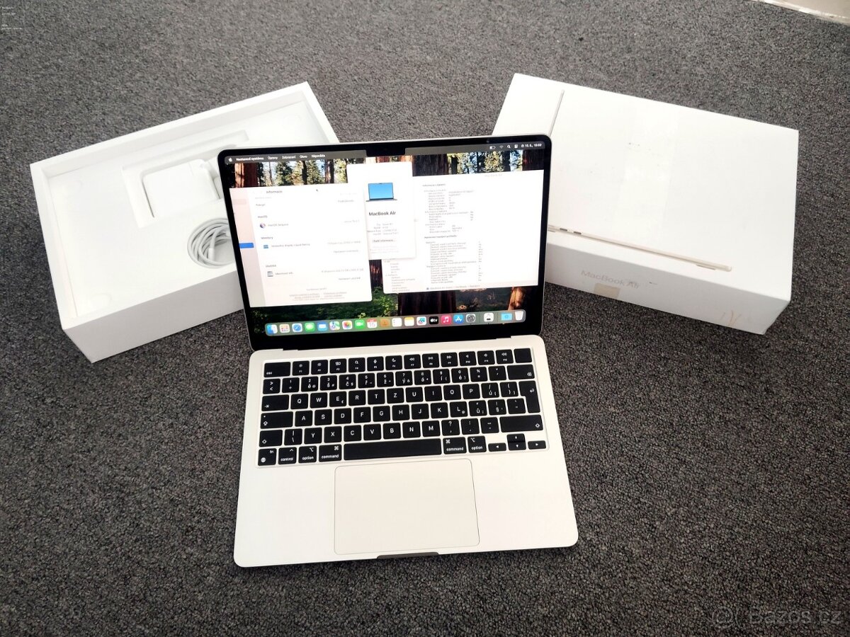 MacBook Air 13 palců M2 8 GB RAM 256 ssd