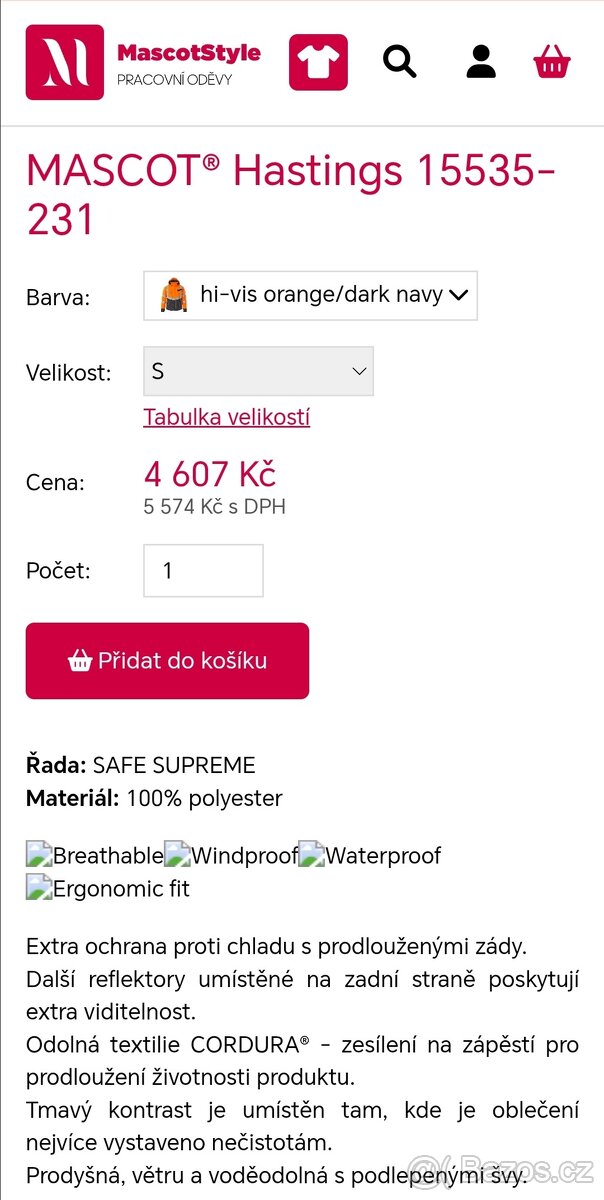 Zimní bunda Mascot
