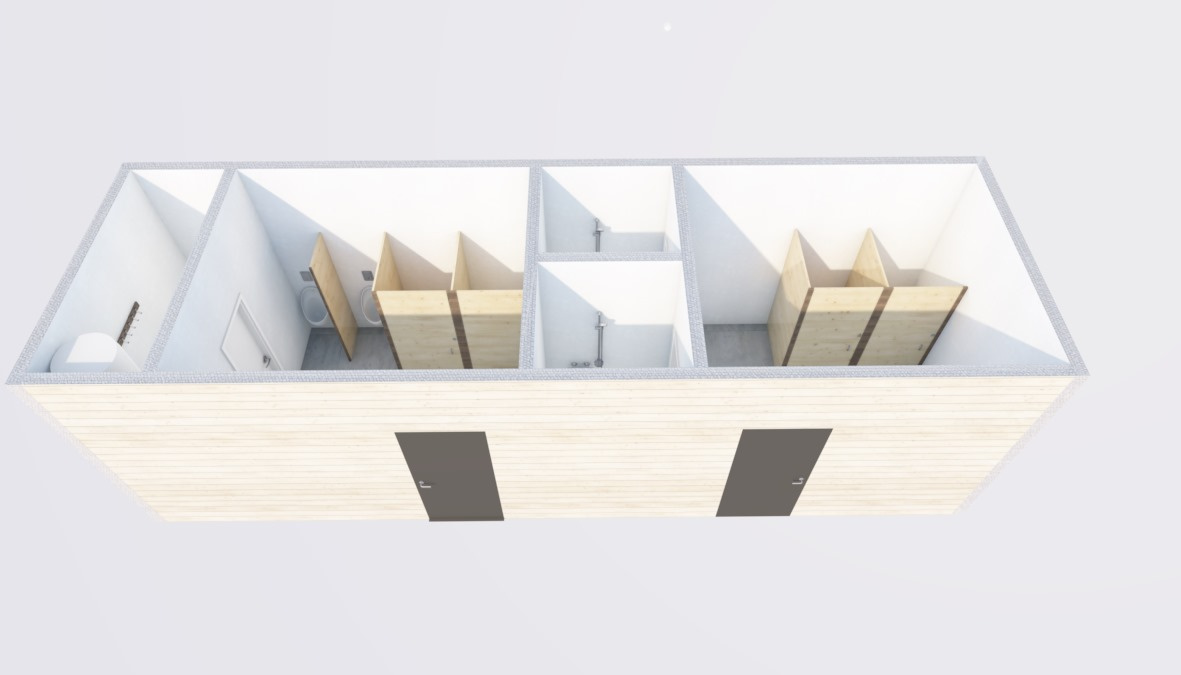 Sanitarni kontejner/bunka 10x3x2,8 m