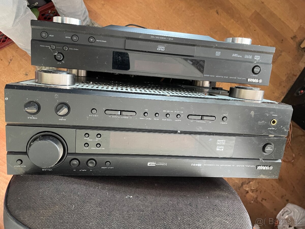Domácí kino Yamaha receiver RX-V430RDS+DVD S520+5x repro