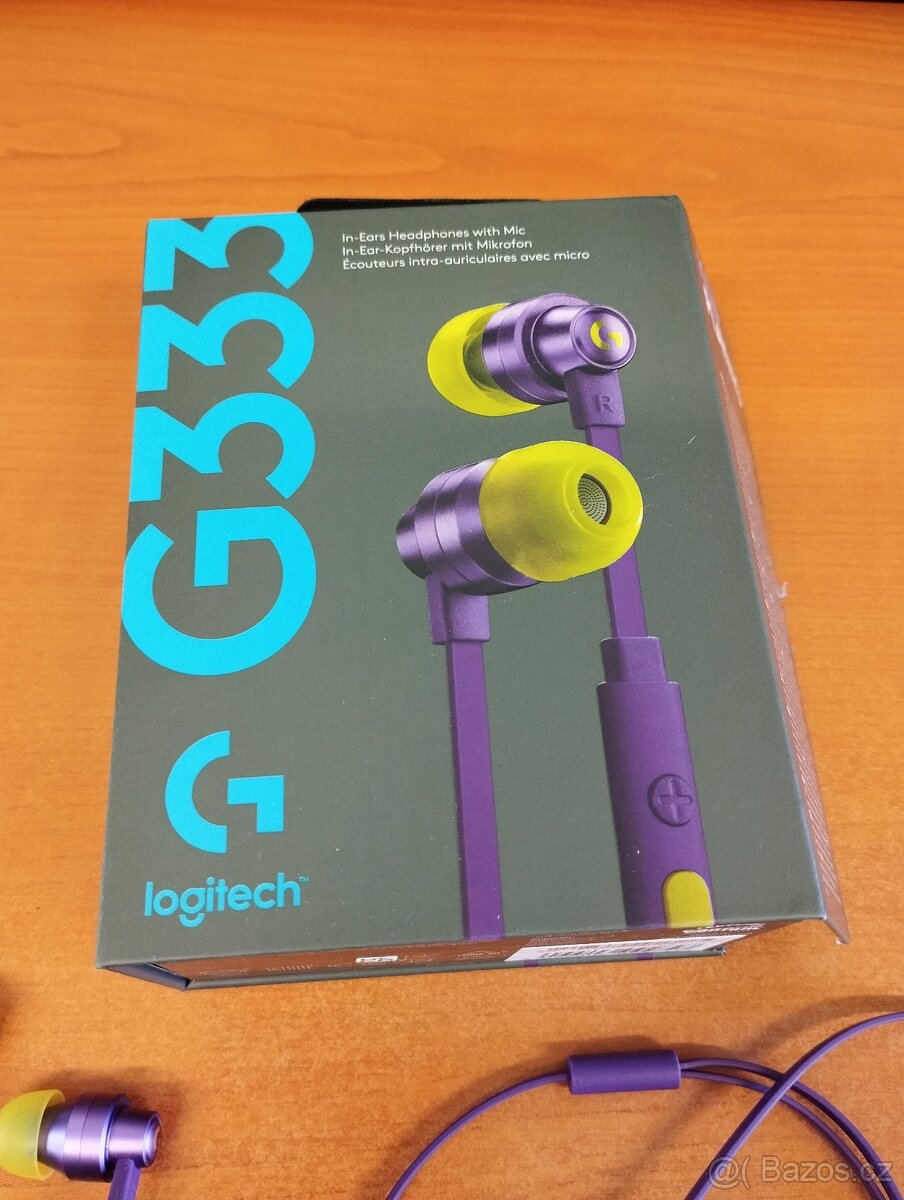 LOGITECH G333 GAMING EARPHONES PURPLE