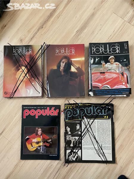 POPULÁR hudební časopis ročník 1979,80,82