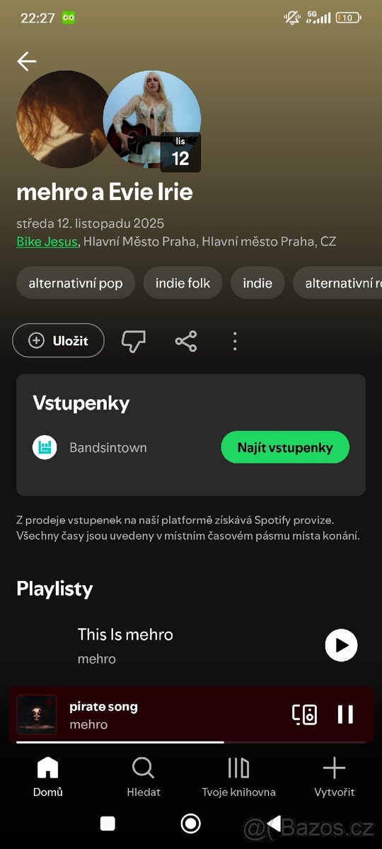 Koncert Merho vstupenky  přes zabezpečený odkaz tiketmaster