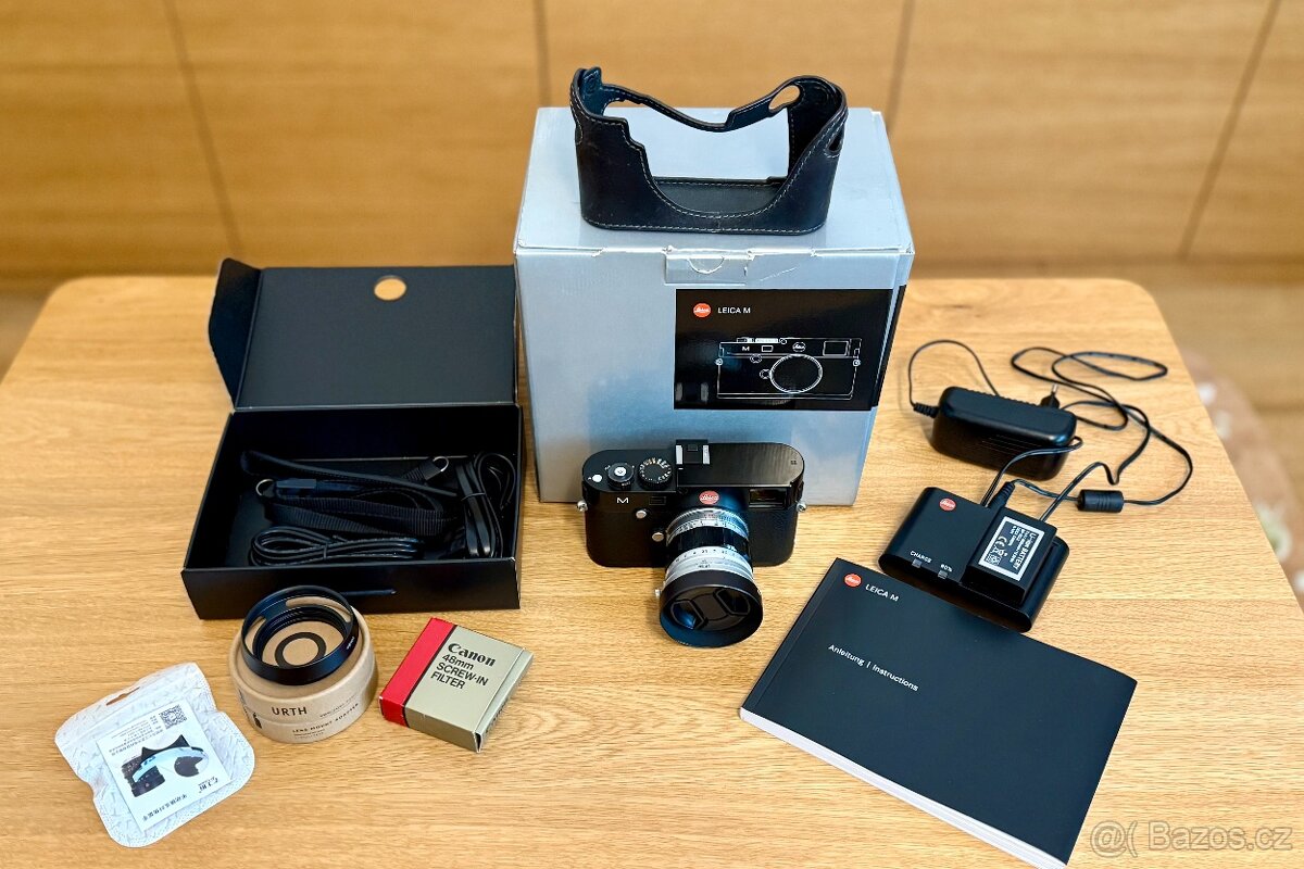 Leica M240 + Objektív Canon 50mm 1.4 LTM + Príslušenstvo