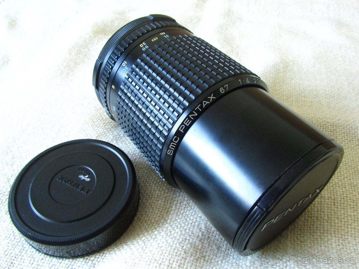 Pentax SMC 67 200/4 objektiv pro Pentax 6x7 a 67 Top stav