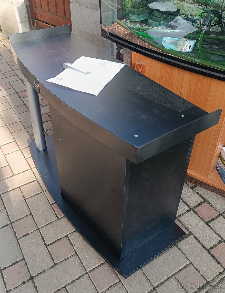 NOVÝ originální černý akvarijní stolek 100 x 40 x 67 cm