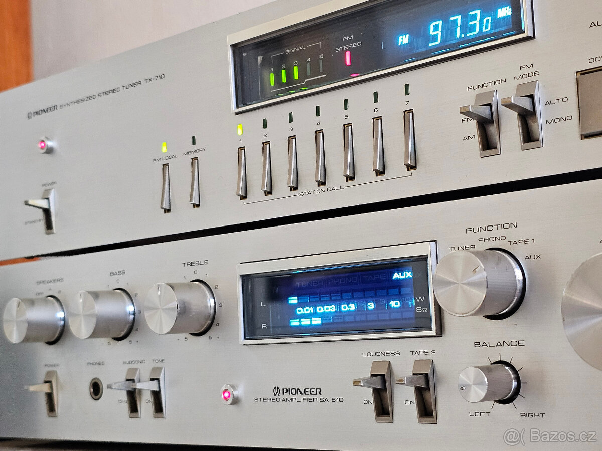 Pioneer Blueline Hi-Fi SA-610 a TX-710 po servisu