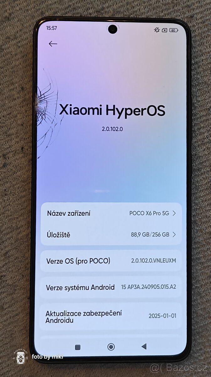 Prodám Poco X6 Pro 8/256gb funkční s vadou.