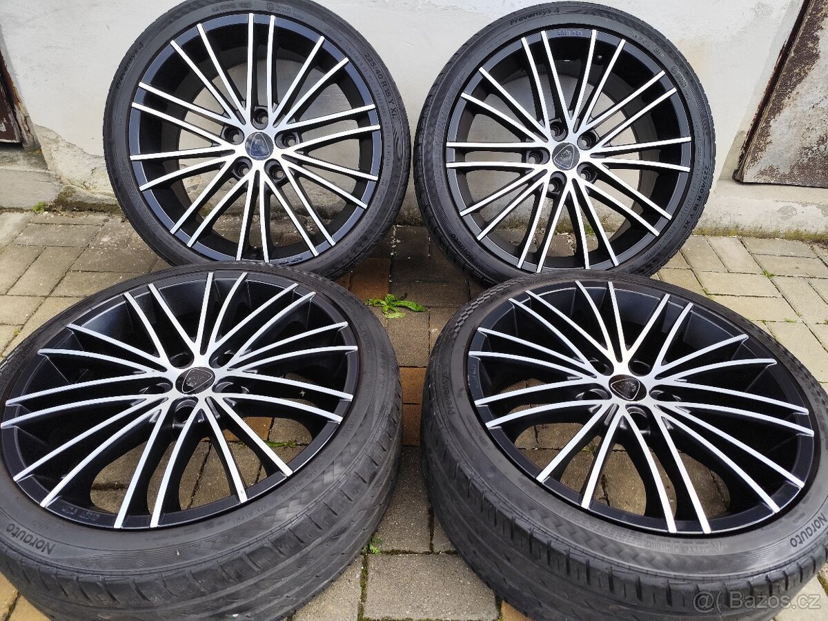 ALU 5x120 r18 ALUETT + LETNÍ PNEU - ZÁNOVNÍ SADA