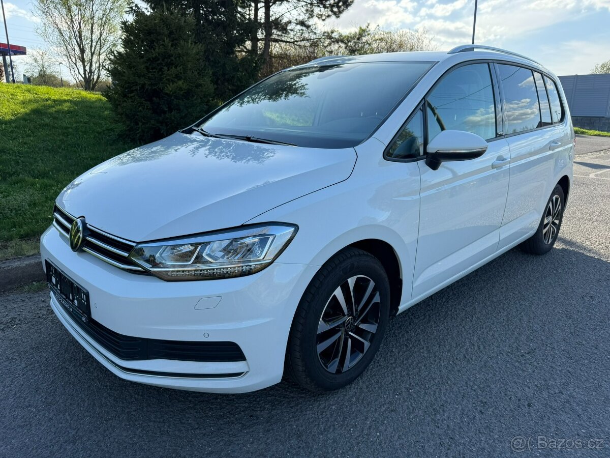 VW Touran United 2.0TDi dsg 110kw m.ř.2021 full LED tažné