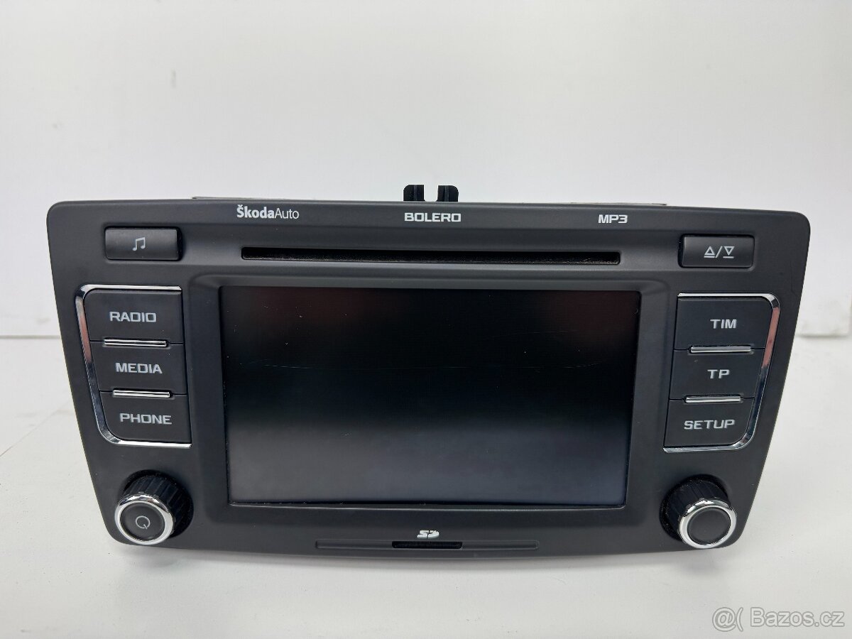 Rádio Škoda Bolero 1Z0035156F včetně kódu