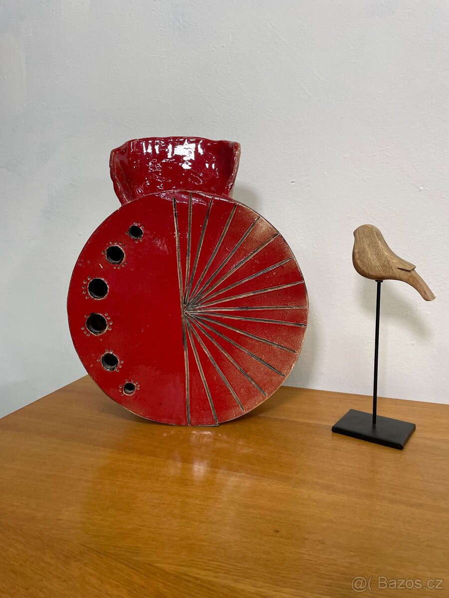 Keramická dekorativní váza