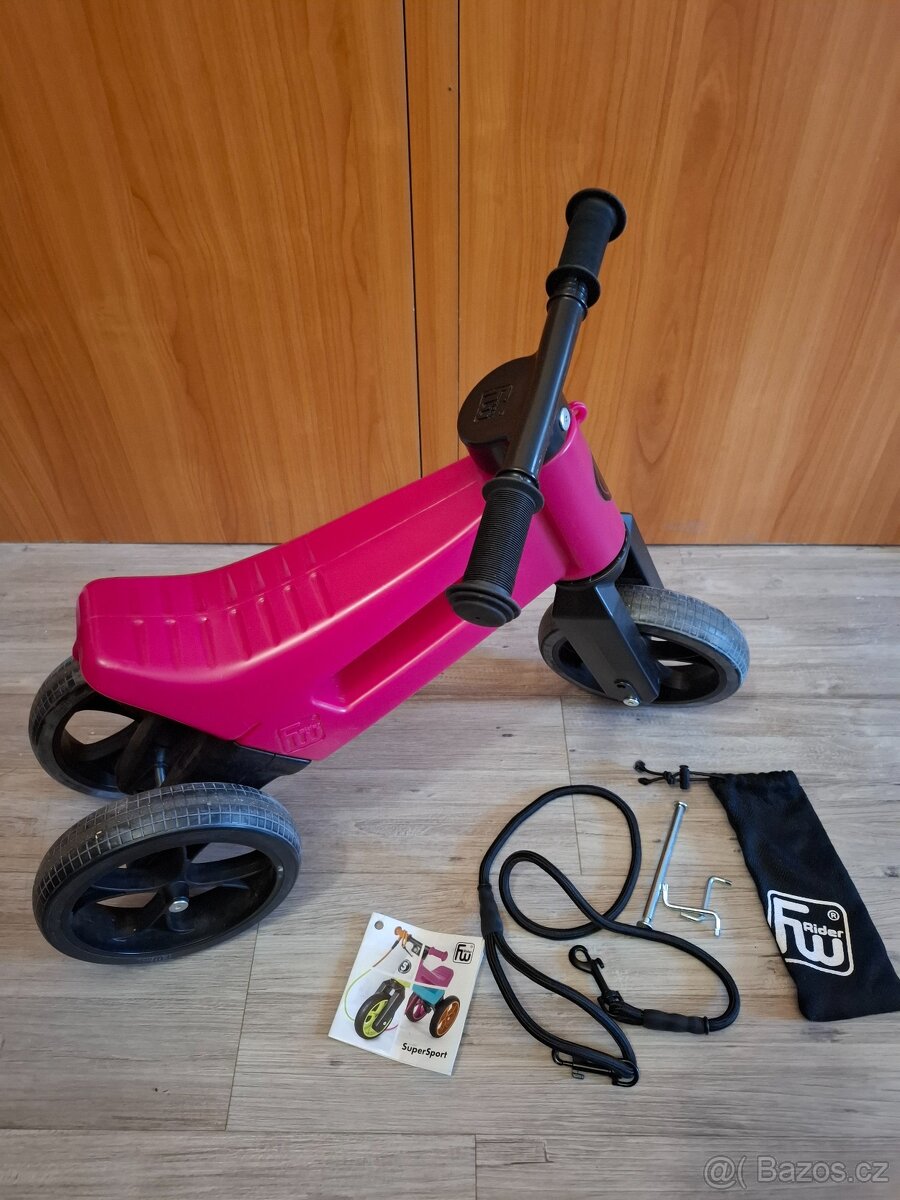 Odrážedlo Funny Wheels Rider Sport 2v1 – Růžové