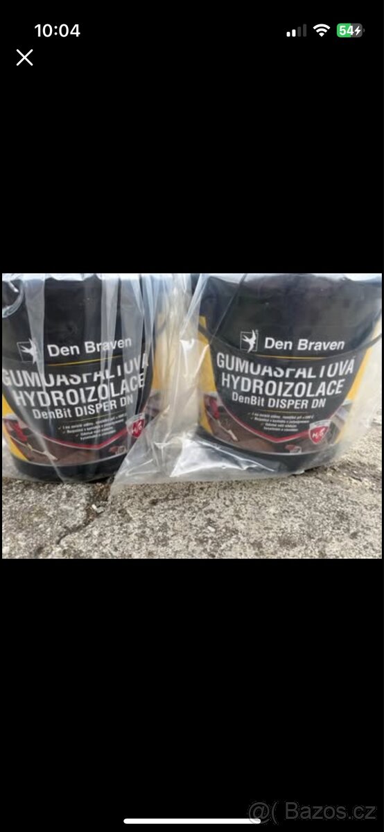 Gumoasfaltová hydroizolace 2ks - nové