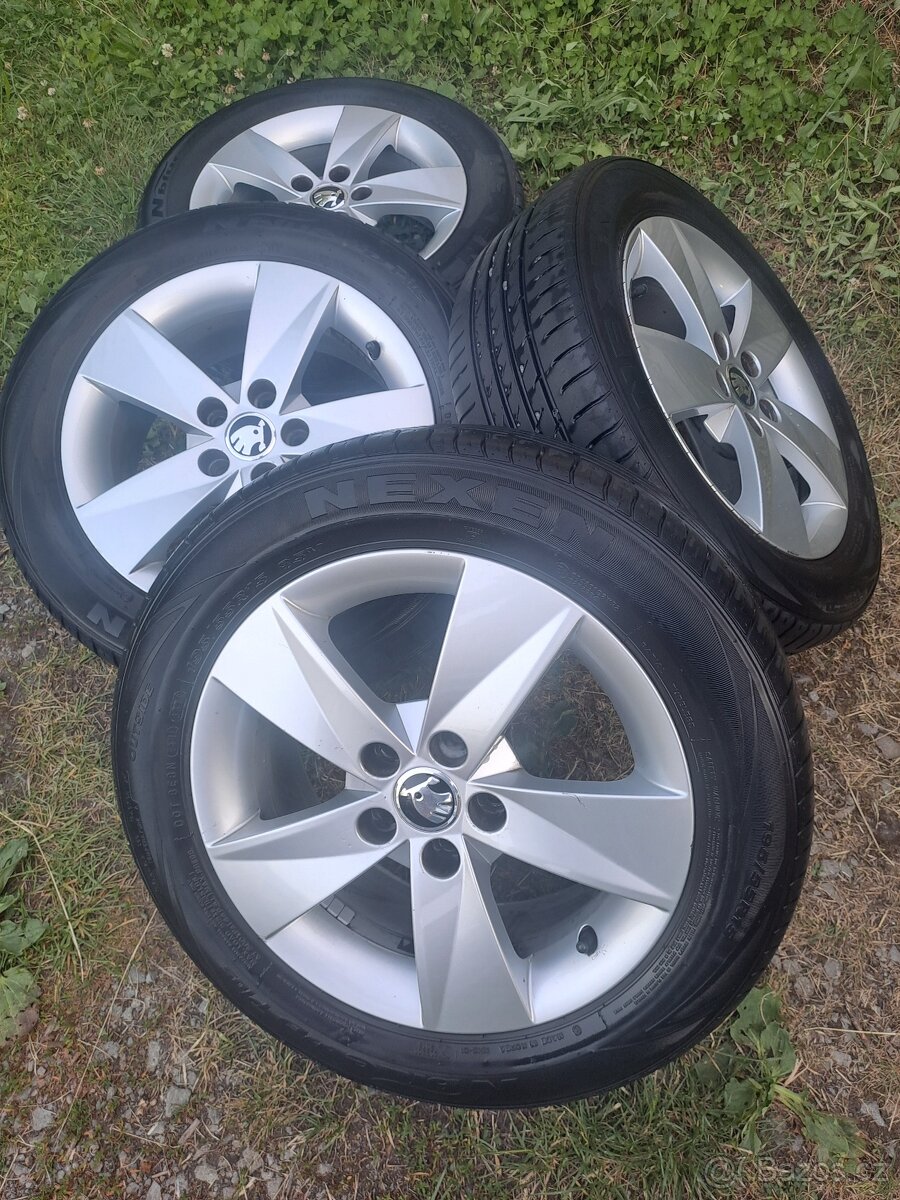 Alu kola 5x100 Škoda Fabia, Roomster 195/55 R15