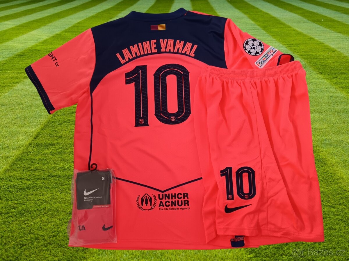 dětský dres Lamine Yamal  FC Barcelona 25/26 oranžová edice