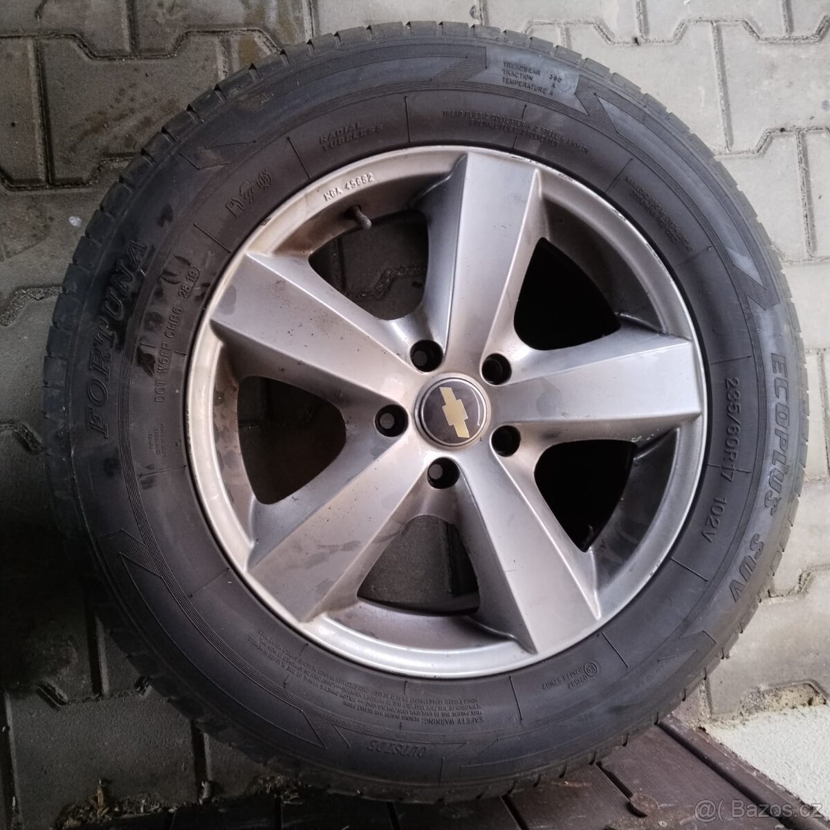 Prodám letní alu kola Chevrolet captiva 235-60-17