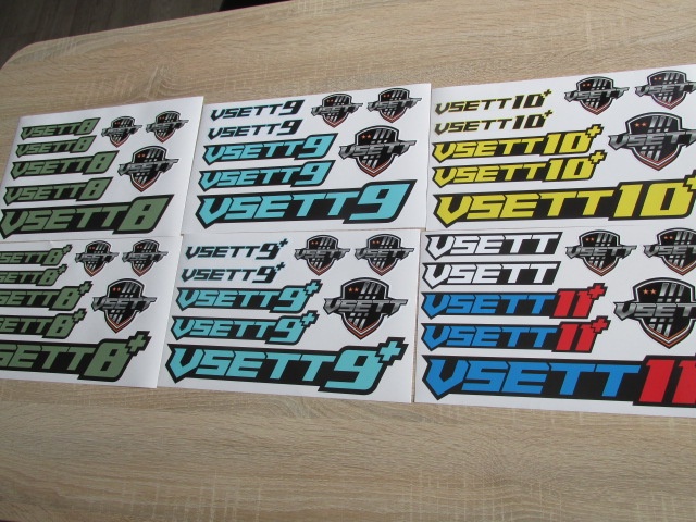 Samolepky na Vsett 8, 8+,9,9+,10+,11+